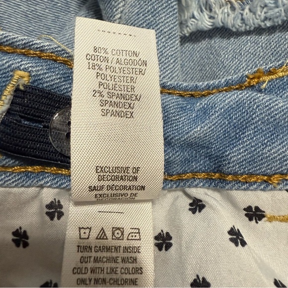 Lucky Brand Light Wash Riley Short girls size 14 - Picture 9 of 16